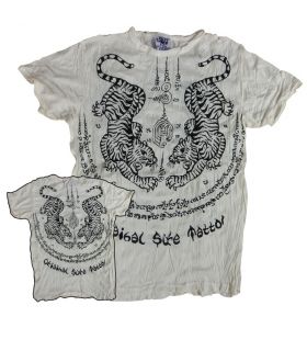 Sure Tiger Tattoo- weiß Größe L