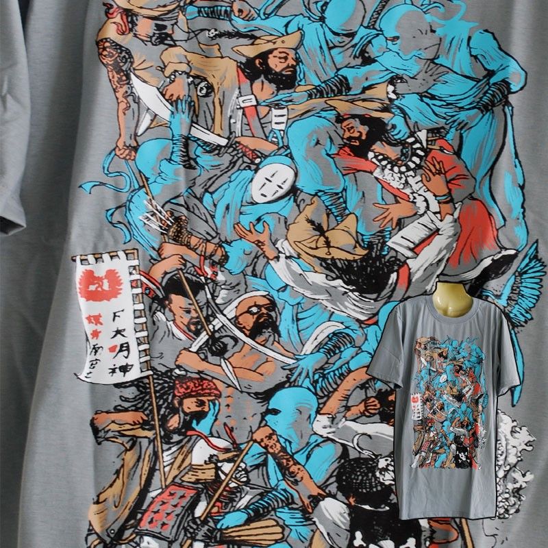 T-shirt "Struggle" size L gray