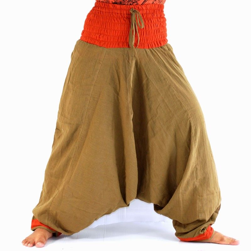 Aladinhose braun, orange