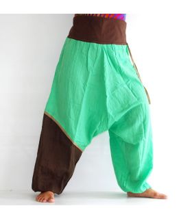 Aladinhose - mint, braun