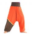 Aladinhose - orange, braun, Baumwolle