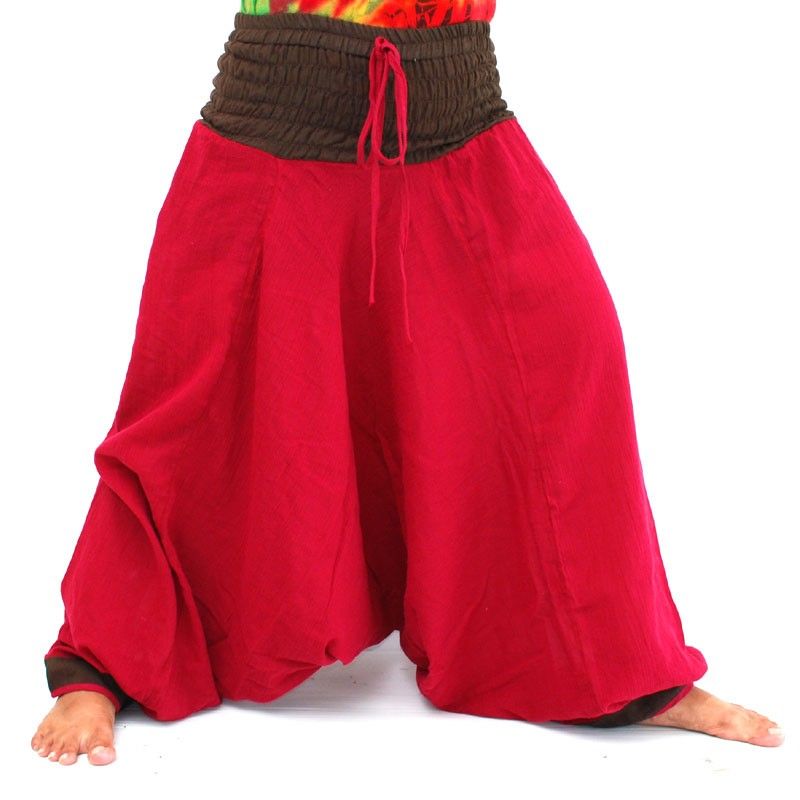 harem pants - red brown