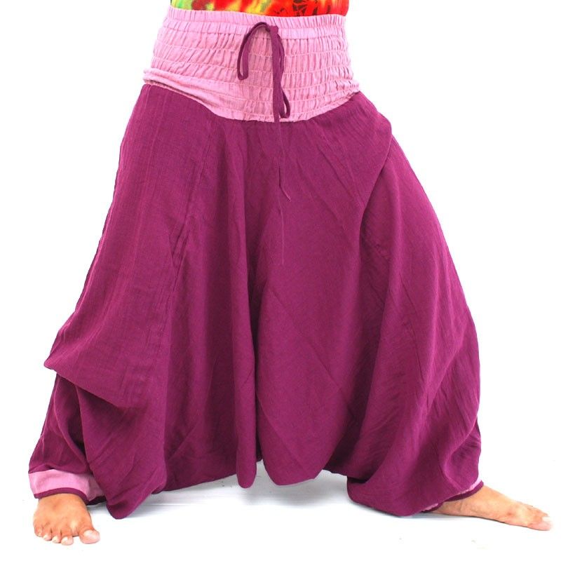 harem pants purple
