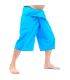 3/4 Thai fisherman pants - light blue - cotton