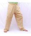 Gang Ghaeng Thiao pantalon décontracté en coton - couleur coton naturel