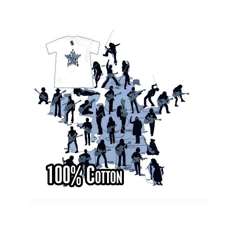 T-Shirt - Guitare Revolution White - Taille L