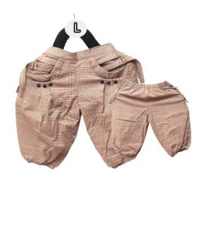 Harems pants for children - cotton / tartan pattern