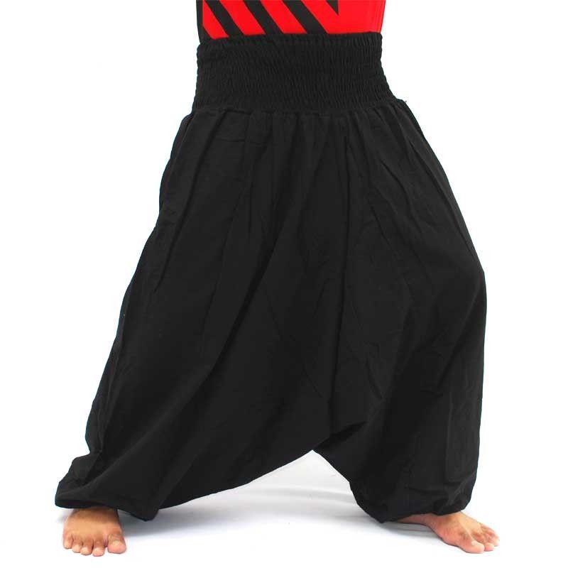 Aladinhose Baumwolle schwarz