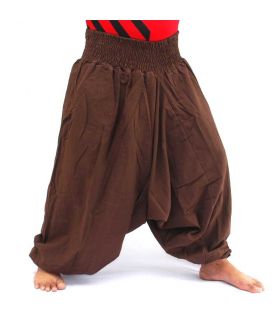 Aladinhose Yoga Baumwolle braun