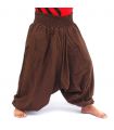 Aladinhose Yoga Baumwolle braun