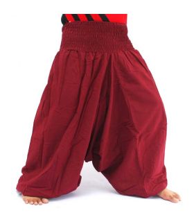 Aladinhose Yoga Baumwolle bordeaux
