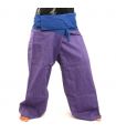 Thai fisherman pants cotton-mix - magenta blue